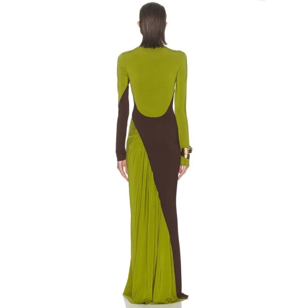 NWT Helsa Abstraction Color Jersey Dress $498 Size XS - Picture 4 of 11